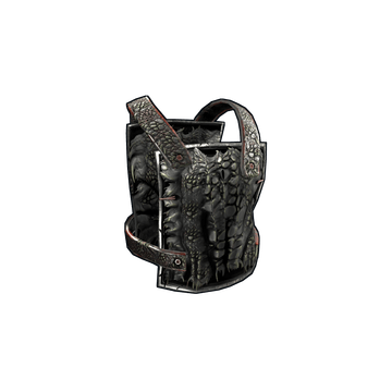 Black Alligator Metal Chest Plate