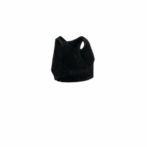 Black Mesh Crop Top