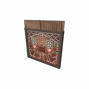 Gingerbread Metal Double Door