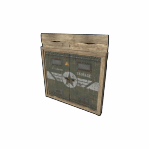 Military Storage Wooden Double Door