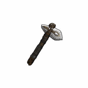 Silver Leaf Stone Hatchet