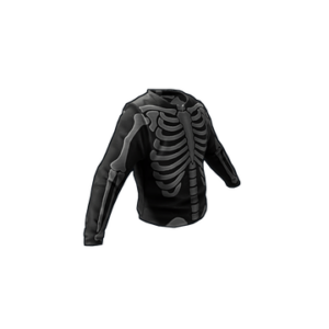 Skeleton Costume Burlap Shirt